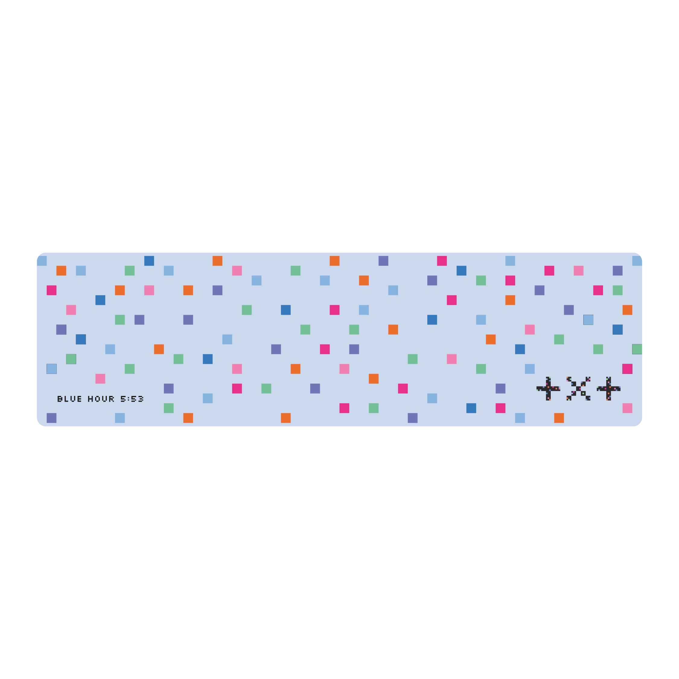 Mousepad TXT Blue Hour 90x25 Classic | PERSONALIZADO