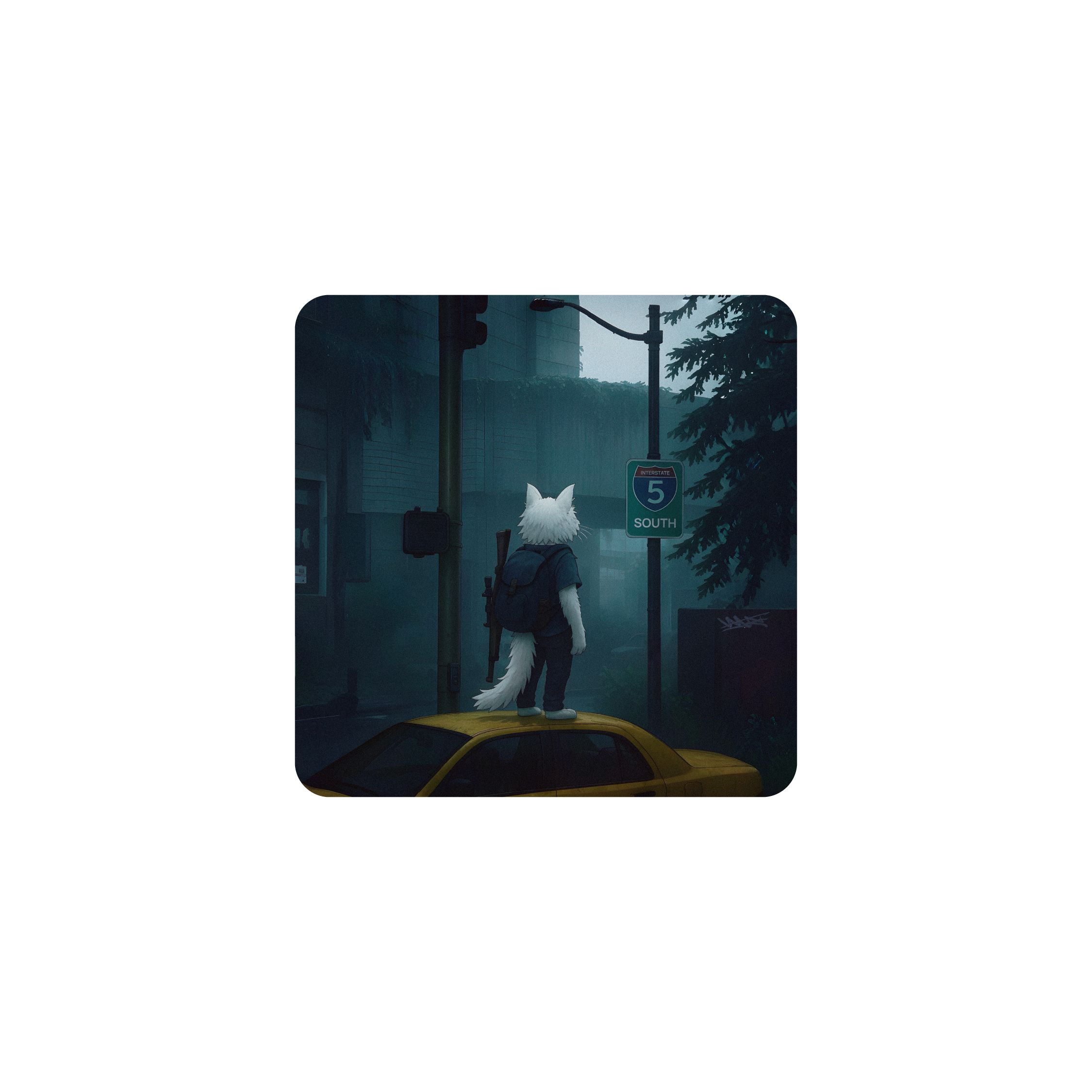 Mousepad The last of cats 35x35 Classic | PERSONALIZADO