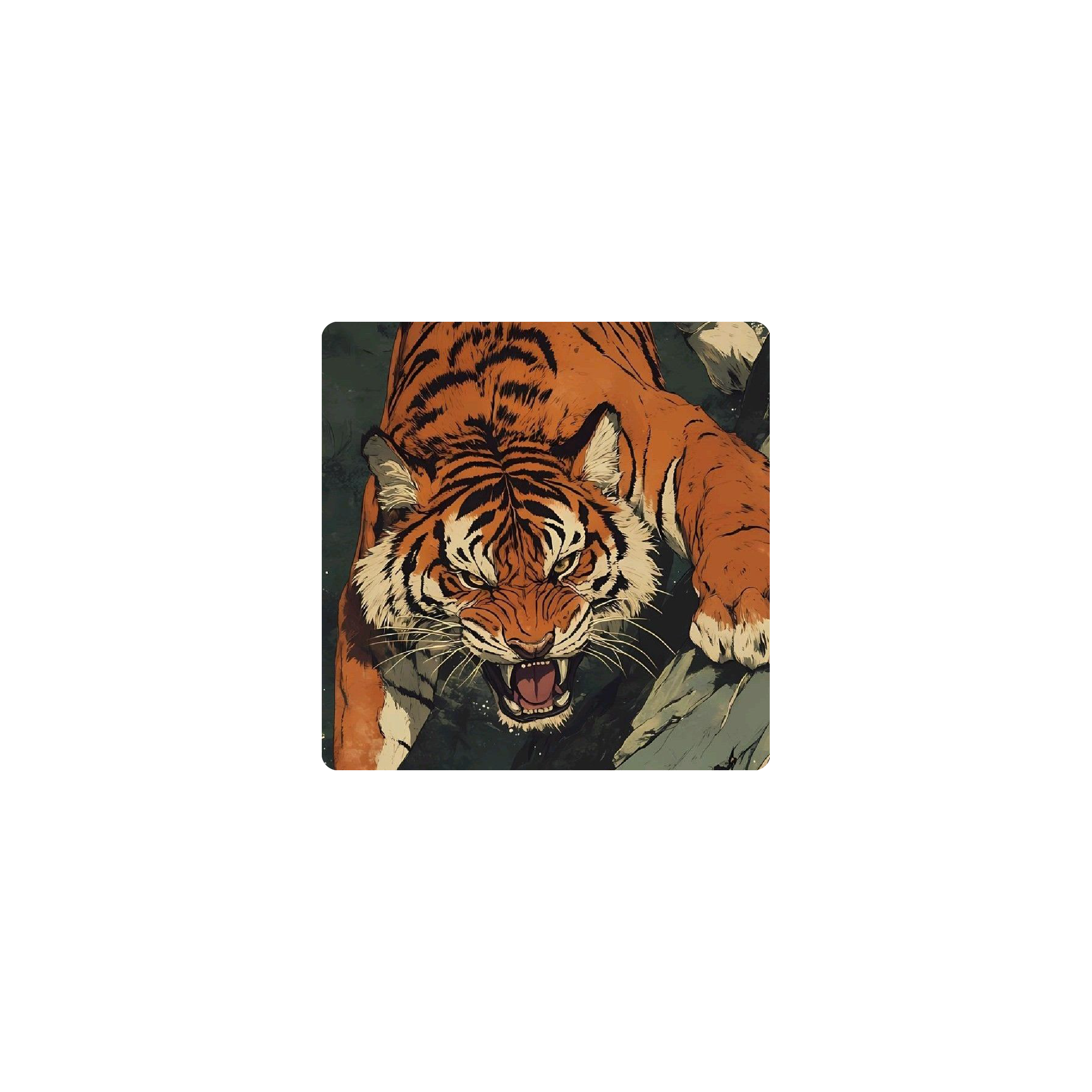Mousepad Tigre 30x30 PRO | PERSONALIZADO