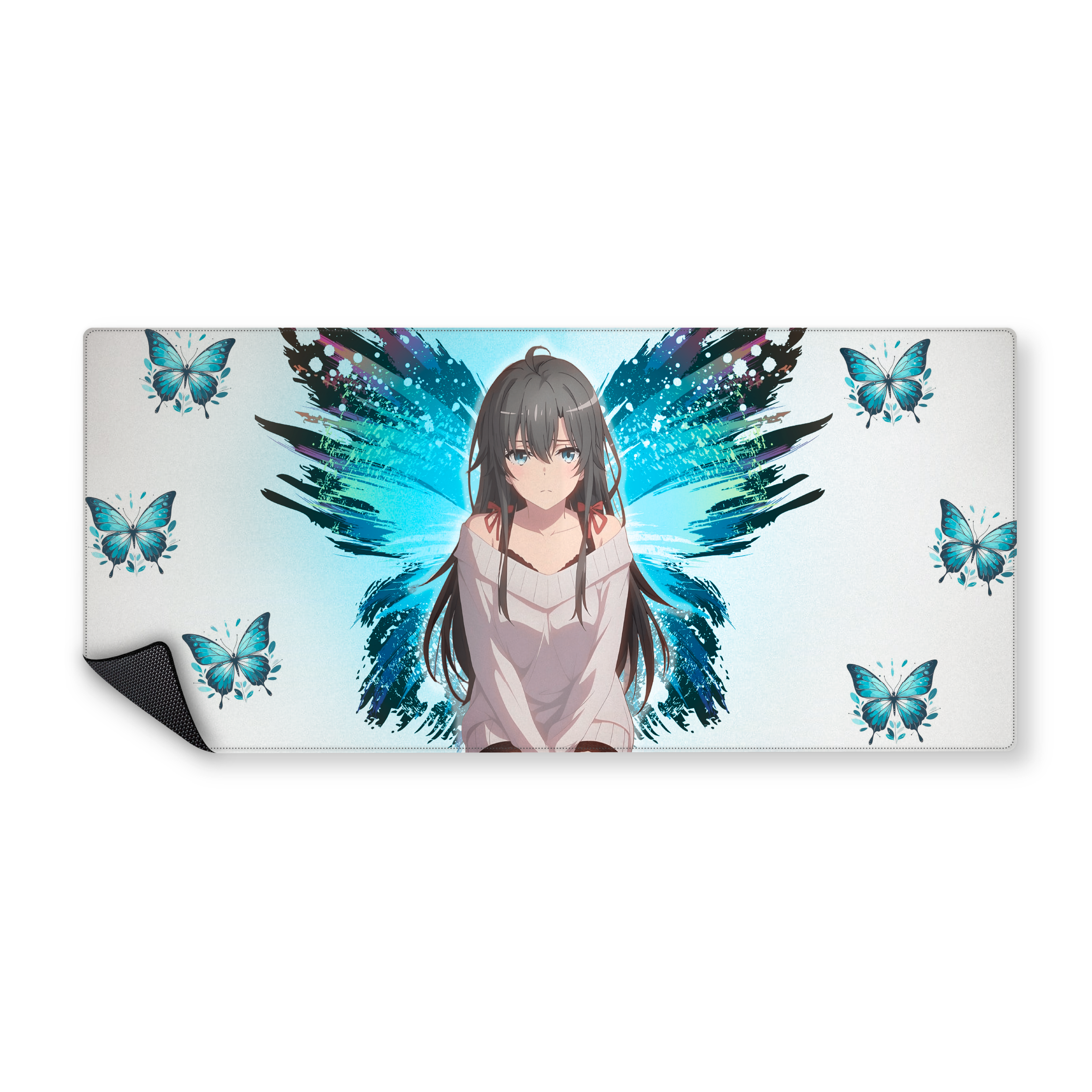 Mousepad  Yukino Yukinoshita butterfly 90x40 Classic | PERSONALIZADO