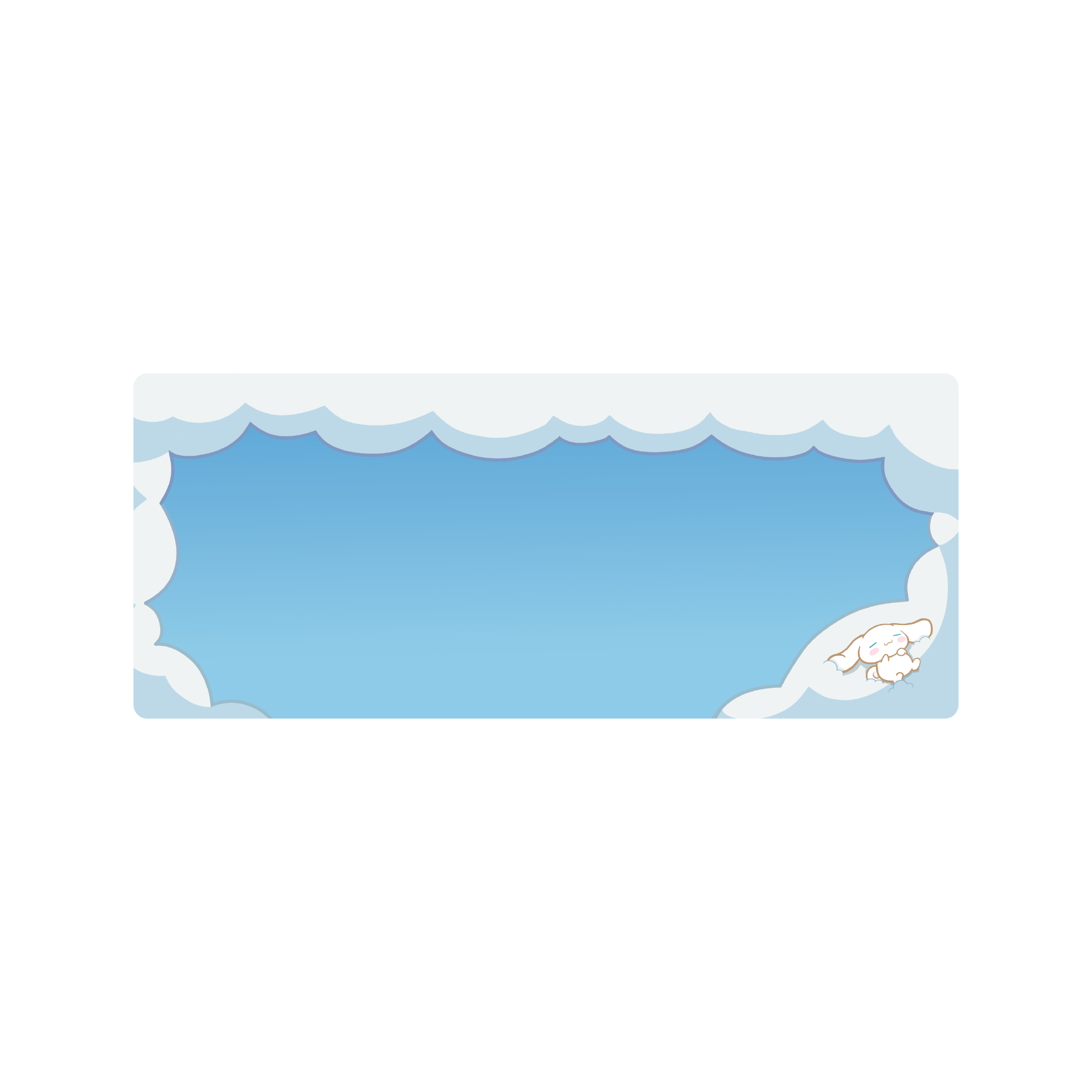 Mousepad cinnamoroll coty 85x35 Classic | PERSONALIZADO