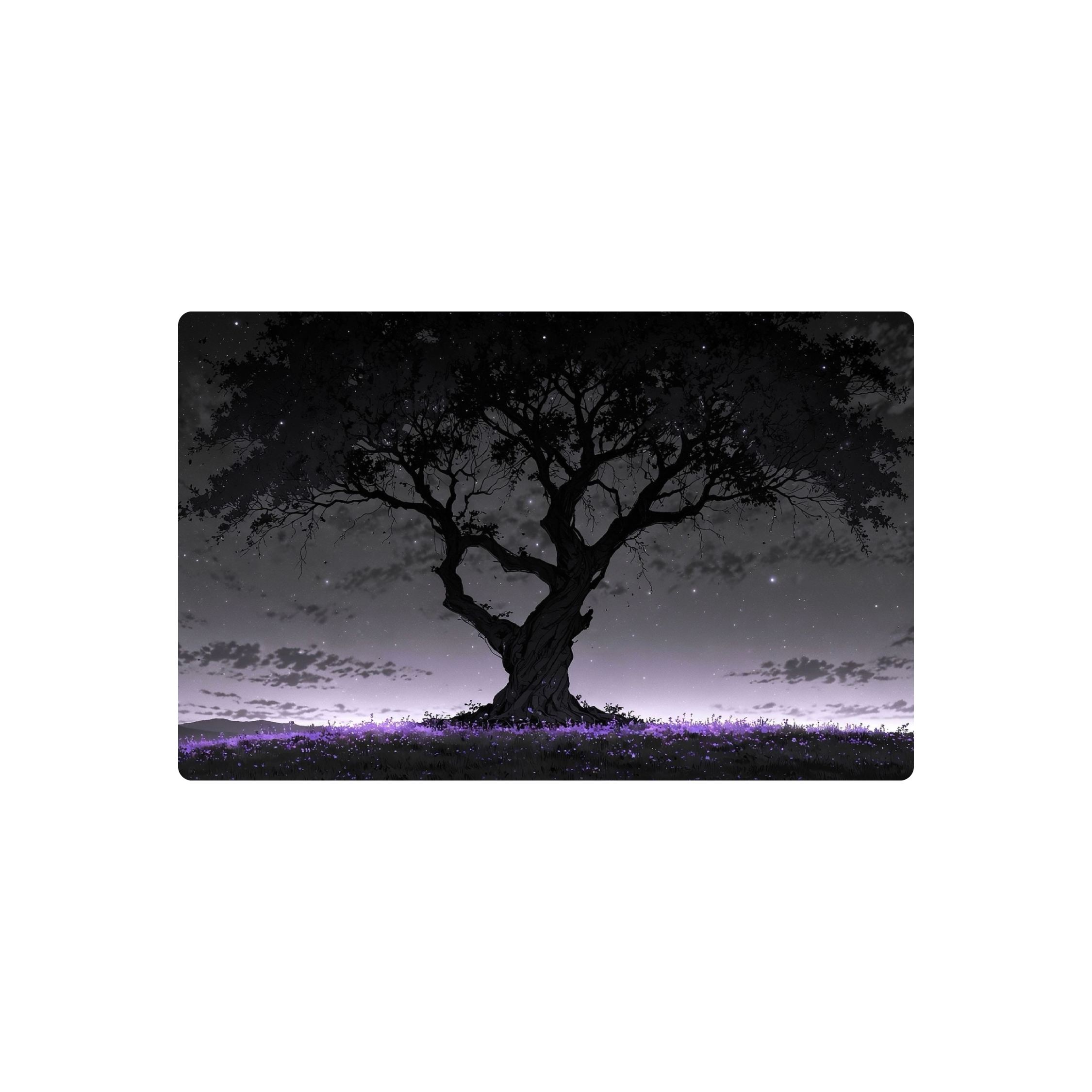 Mousepad arbol negro 110x70 Classic | PERSONALIZADO