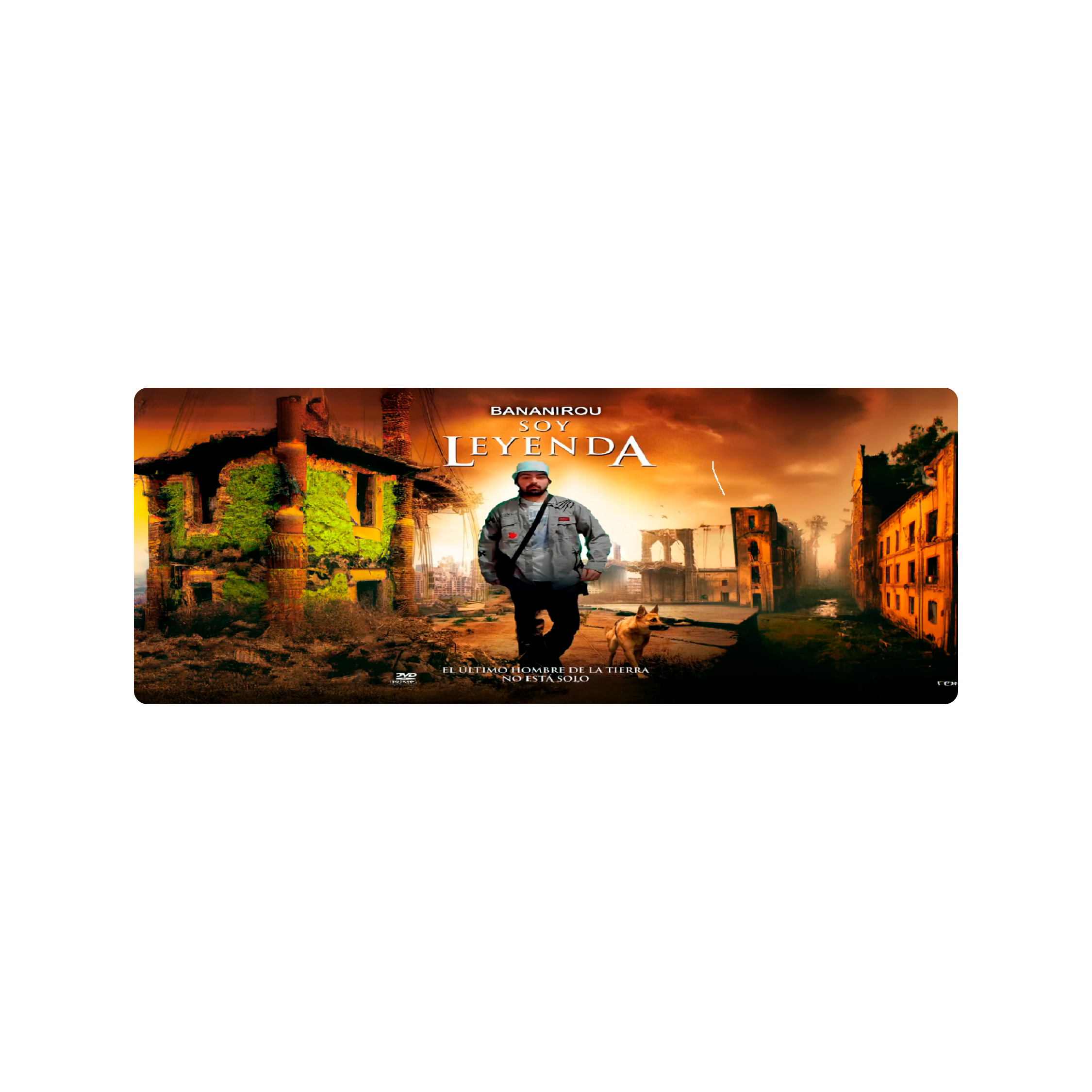 Mousepad bananirou soy leyenda foto editada 85x32 Classic | PERSONALIZADO