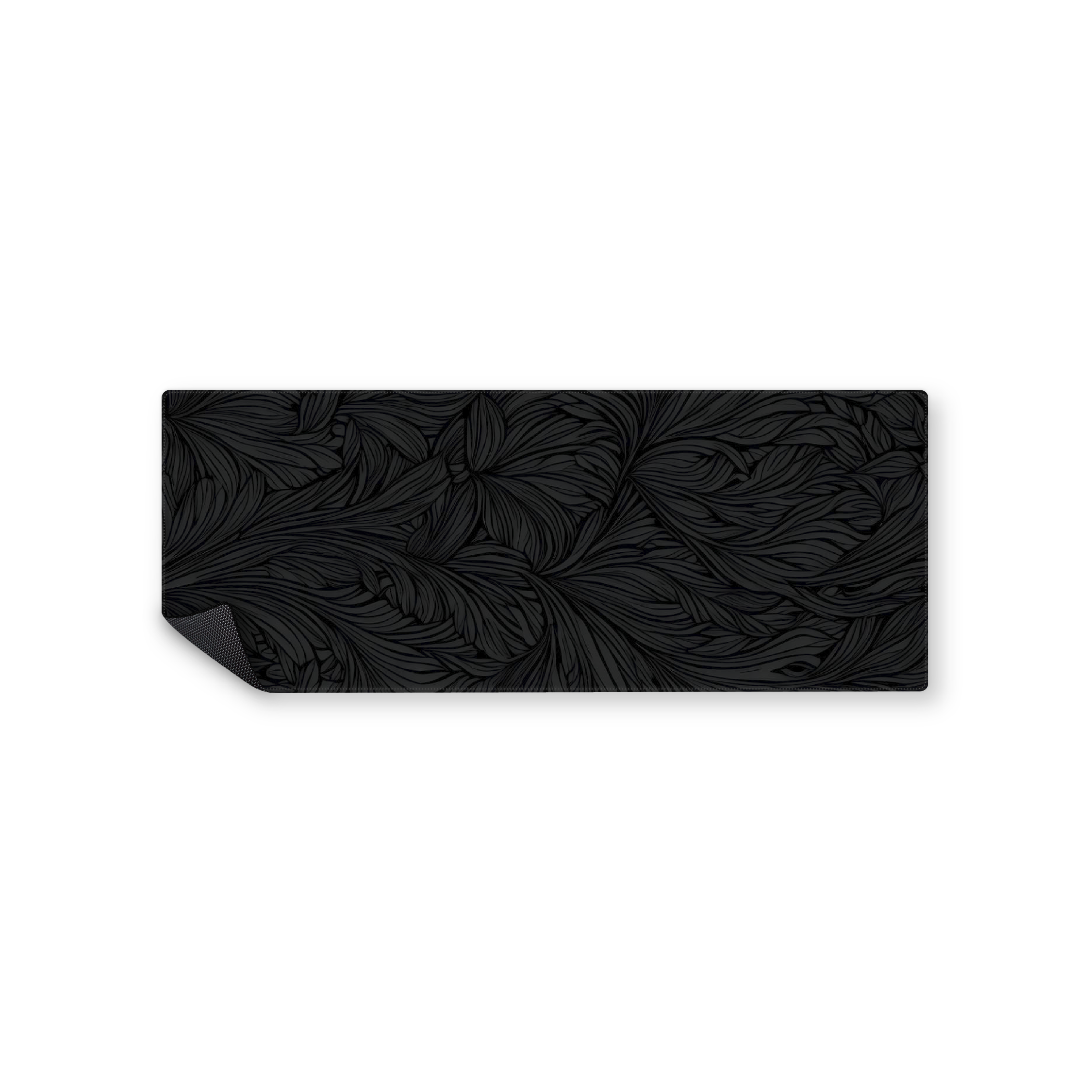 Mousepad black floral 82x32 Classic | PERSONALIZADO