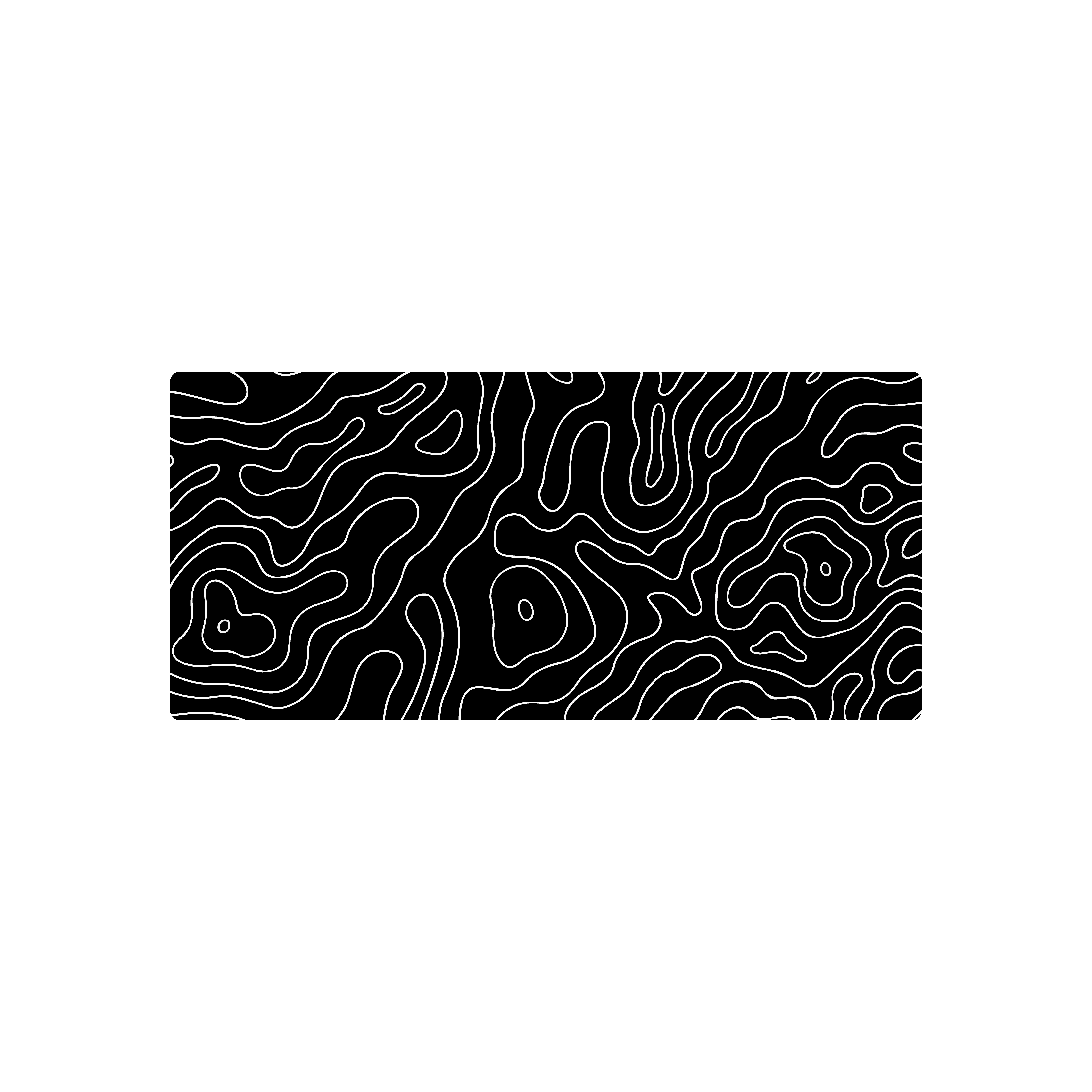 Mousepad Topografico negro 70x32 Classic | PERSONALIZADO