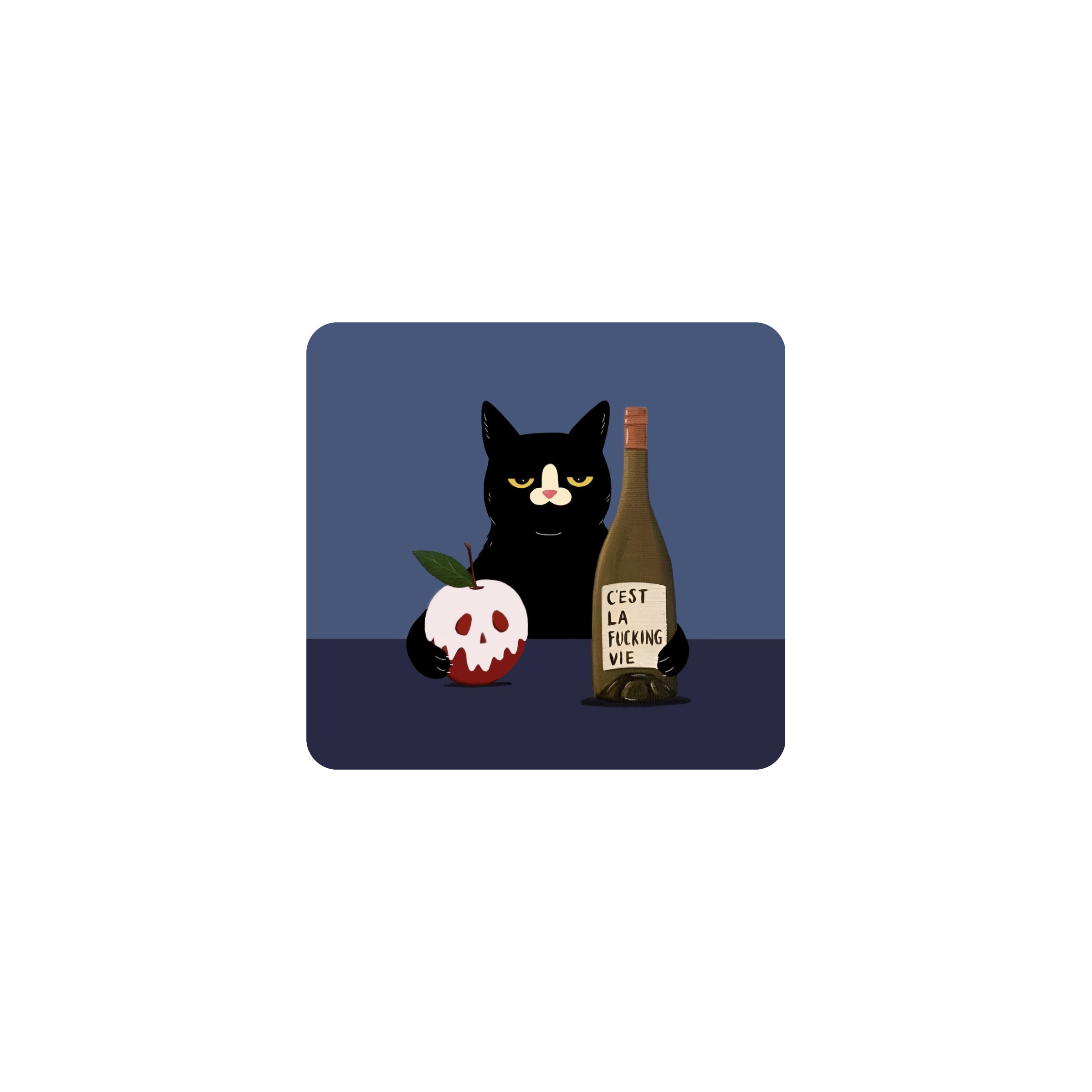 Mousepad gatito enojado 22x21 PRO | PERSONALIZADO