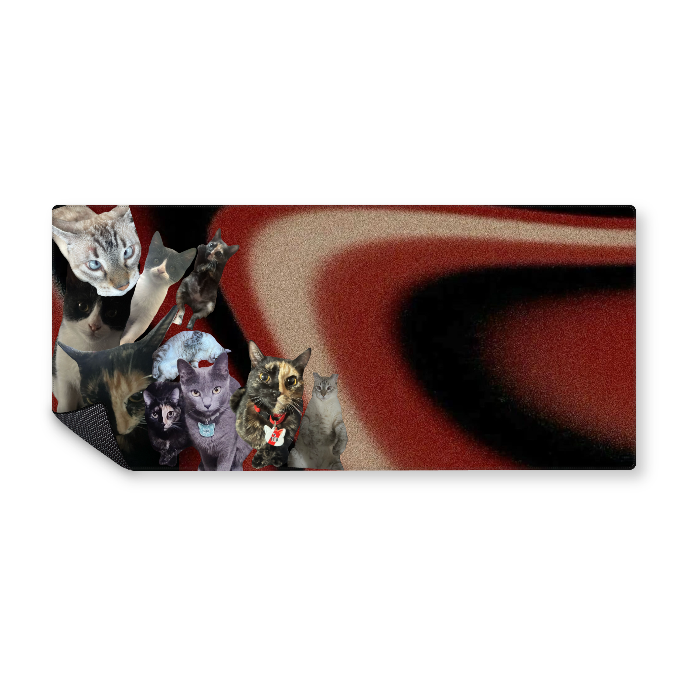 Mousepad gatitos fondo piola 90x40 PRO | PERSONALIZADO