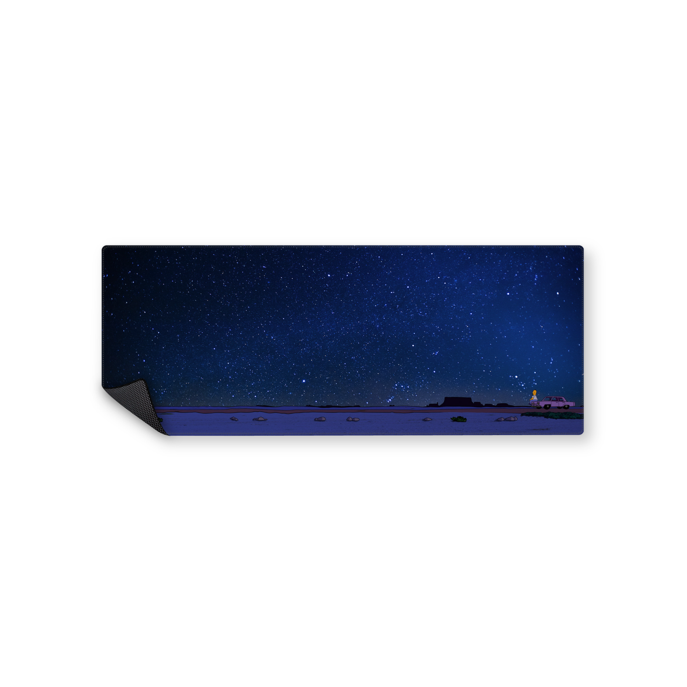 Mousepad homero mirando el cielo estrellado 82x32 PRO | PERSONALIZADO