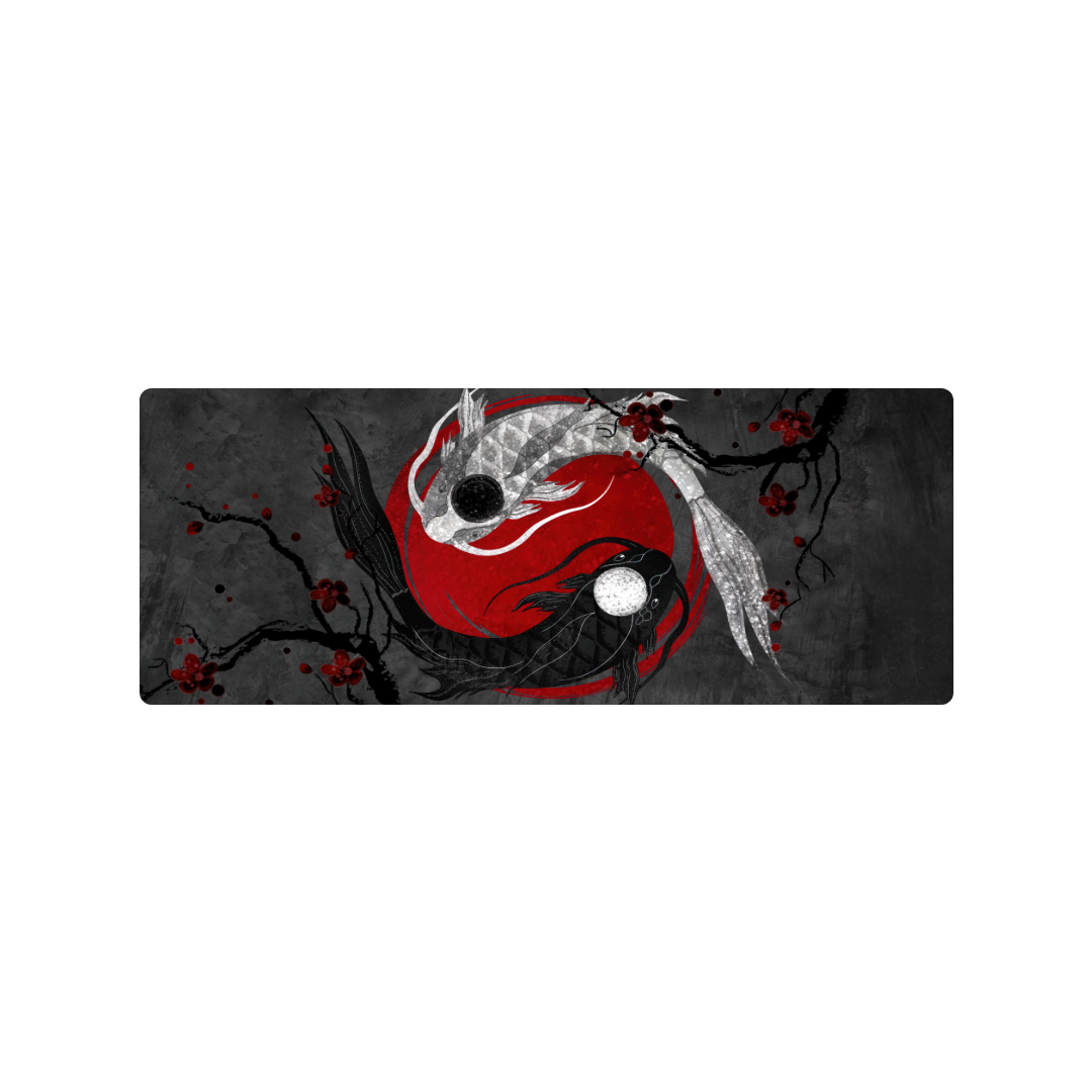 Mockup Mousepad Koi Personalizado 90x35 PRO | PERSONALIZADO