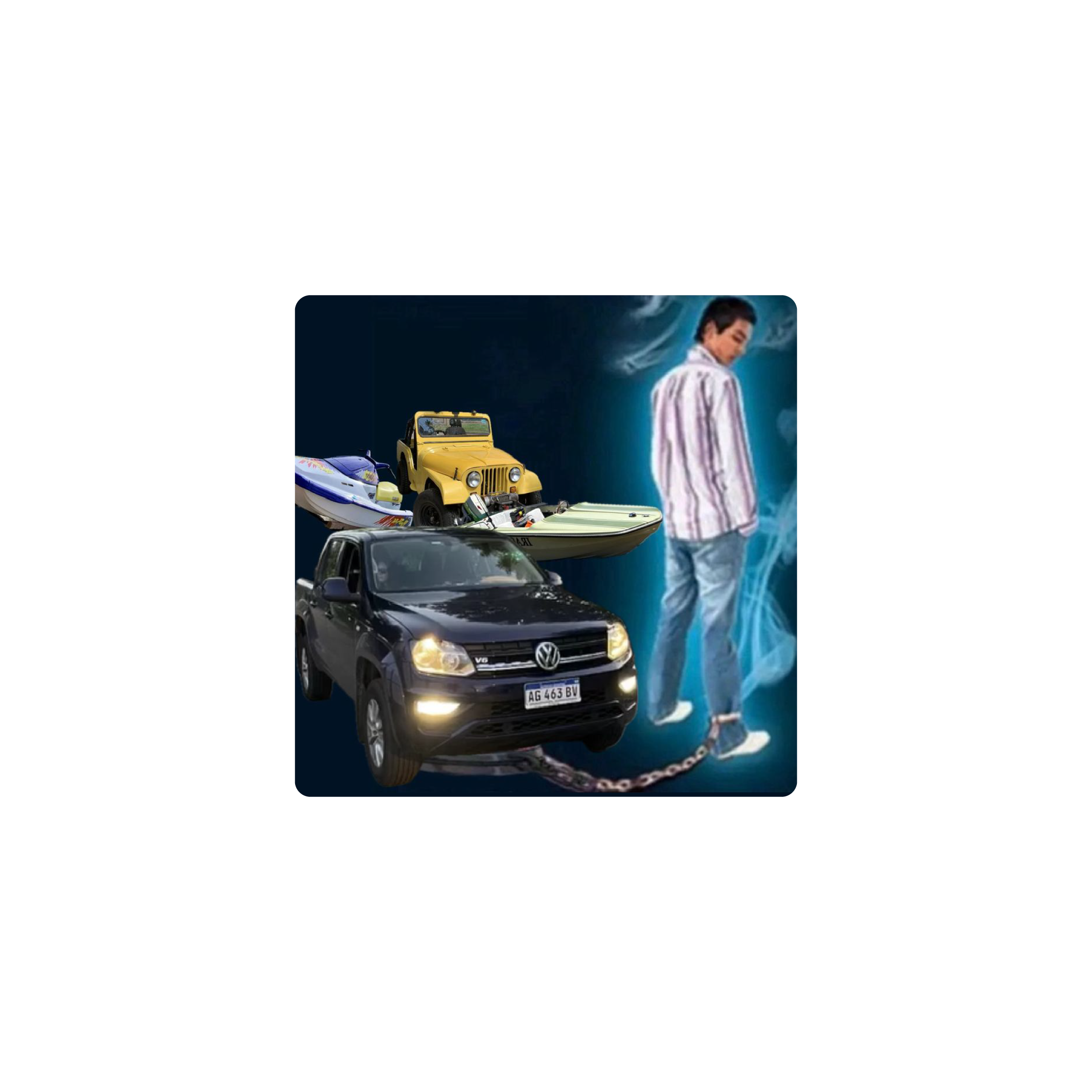 Mousepad marcos rolleri 45x45 Classic | PERSONALIZADO