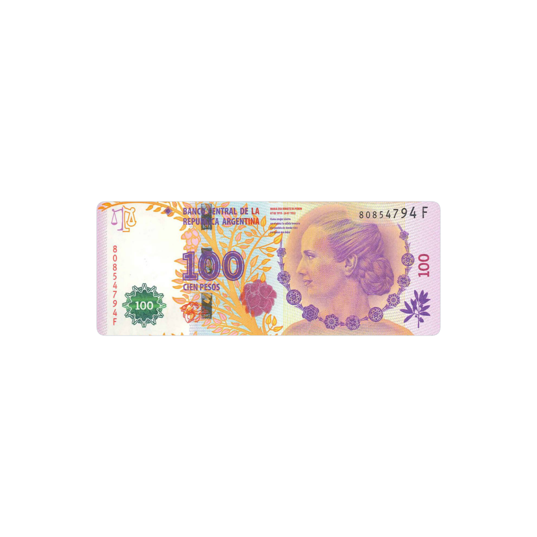 100 pesos argentinos