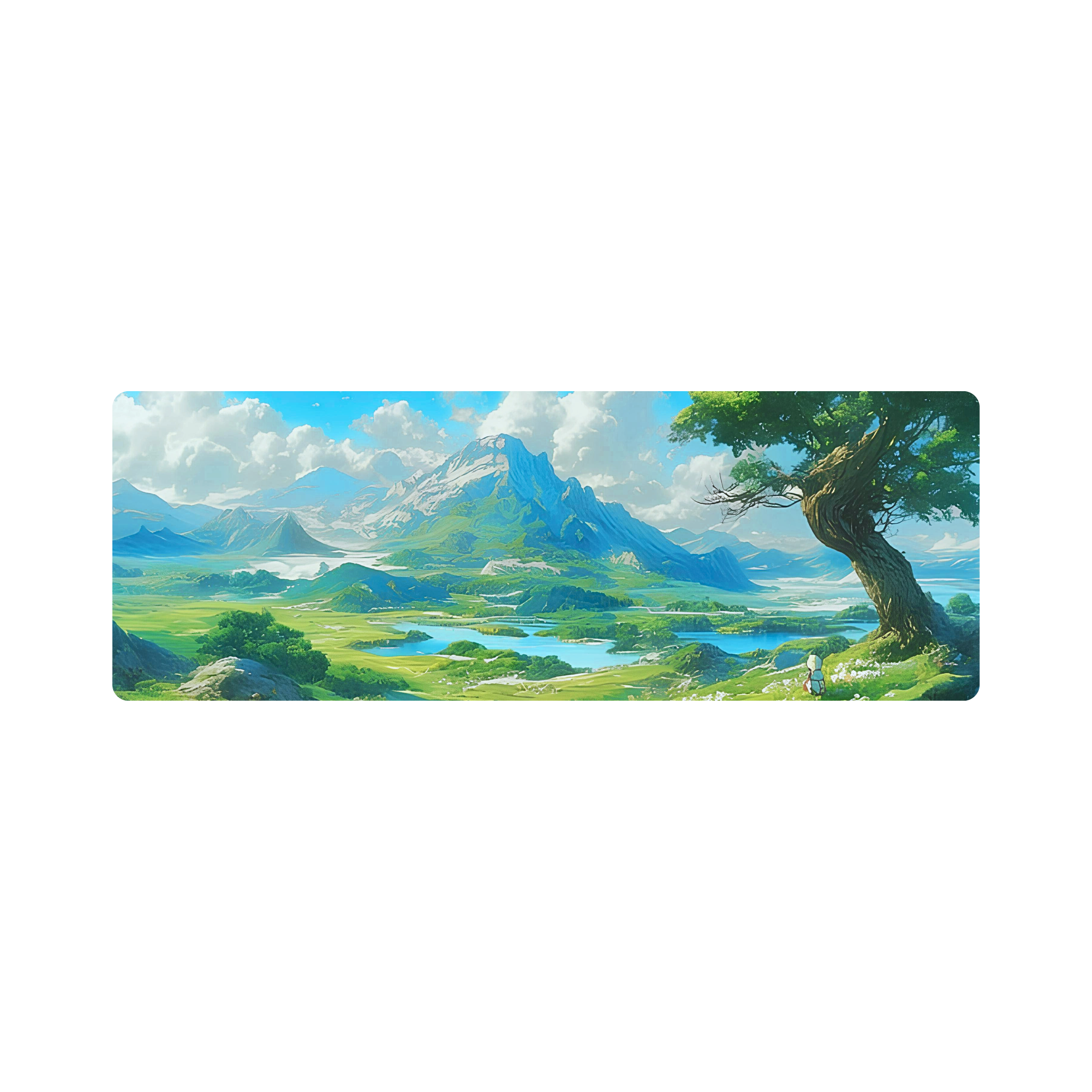 Mousepad paisaje anime natural 100x35 Classic | PERSONALIZADO