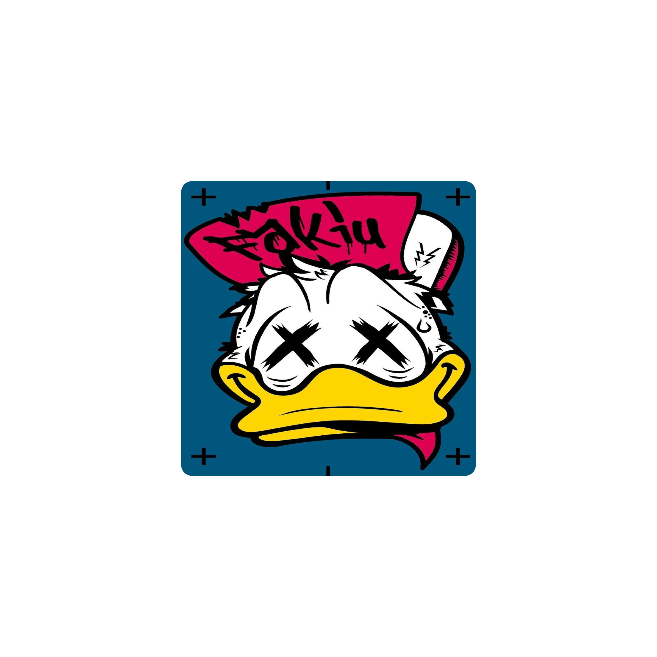 Mousepad pato Donald 50x50 Classic | PERSONALIZADO