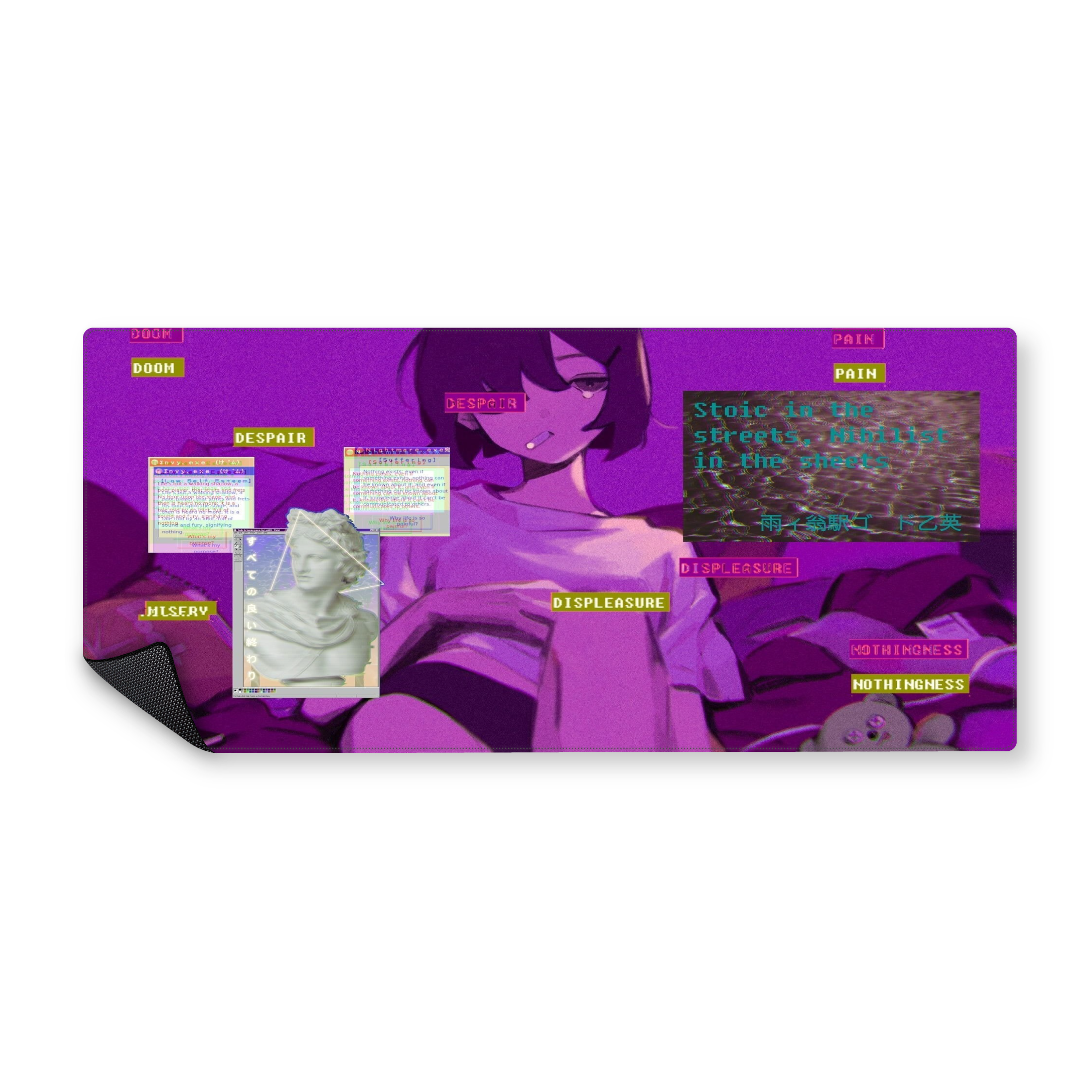 Mousepad pink girl 90x40 PRO | PERSONALIZADO