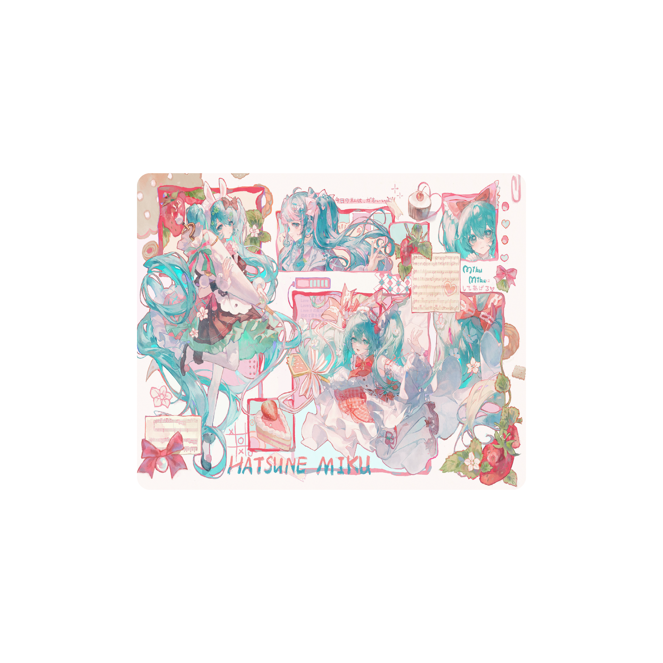 Mousepad pretty little miku 55x45 Classic | PERSONALIZADO