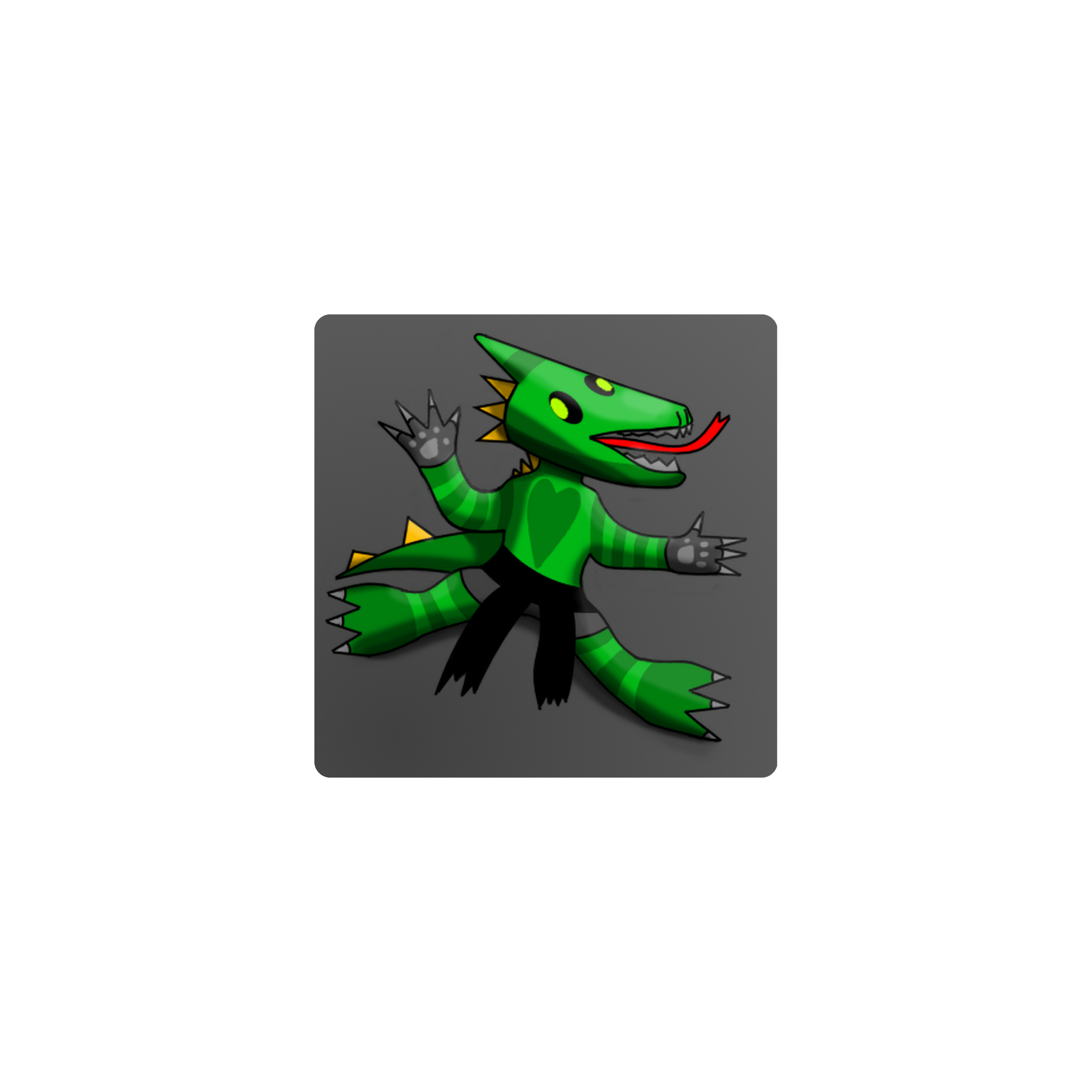 Mousepad reptilecheto 25x25 Classic | PERSONALIZADO