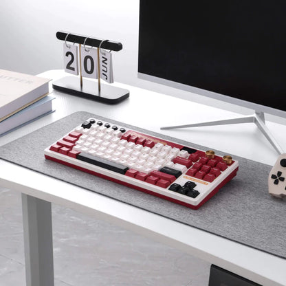 Teclado mecânico sem fio Royal Kludge RKM87 75% RGB com interruptor creme | MgM IMP