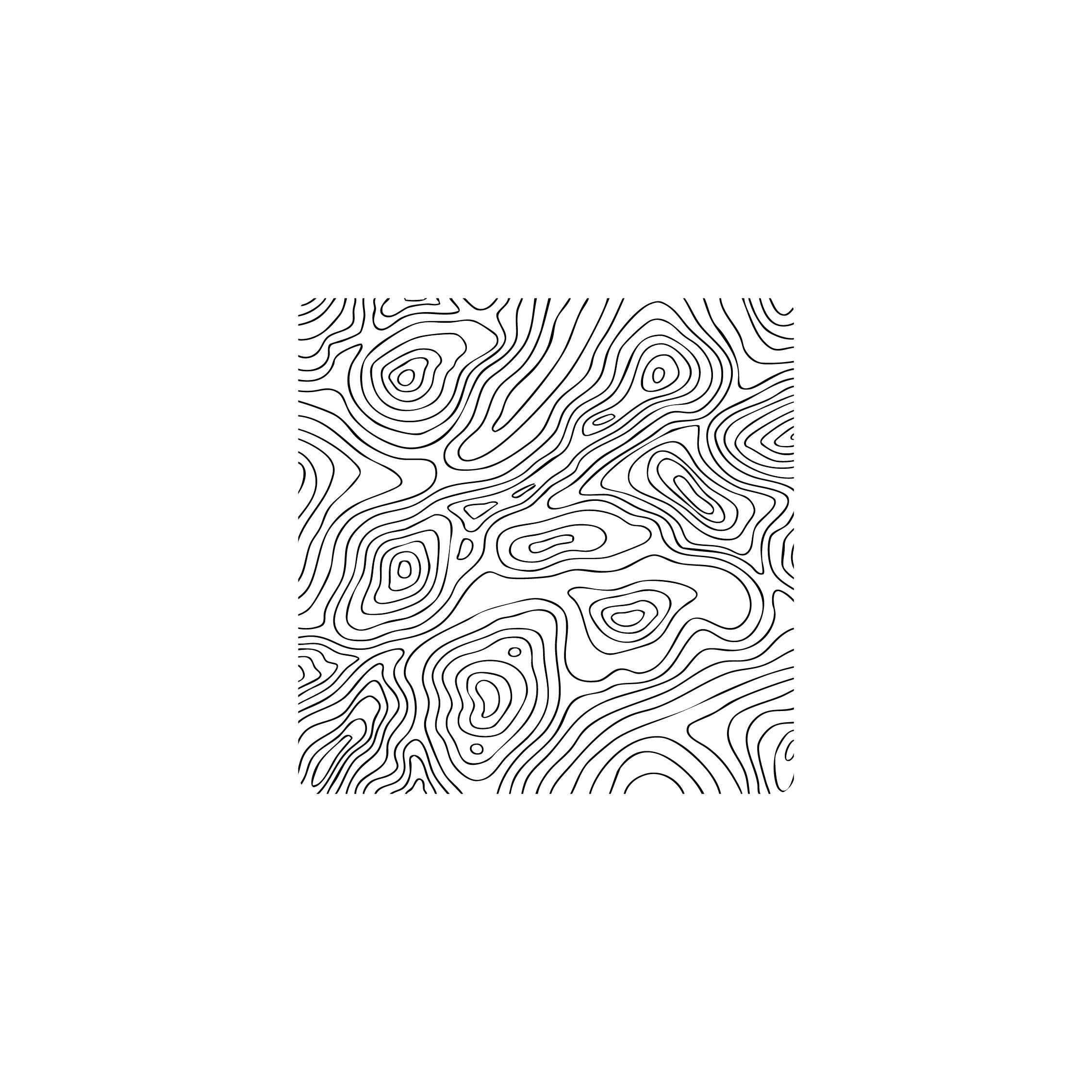 Mousepad topografico white 45x45 PRO | PERSONALIZADO